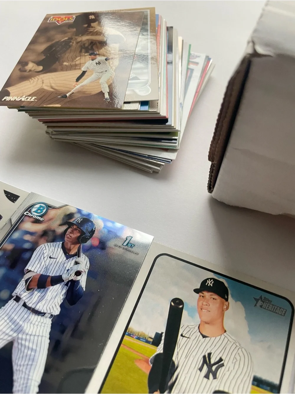 New York Yankees Baseball Cards 100 Card Lot Topps Bowman MLB
